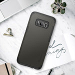 Trianium Duranium Series Holster Case Compatible with Samsung Galaxy S8 Plus with Heavy Duty Premium Protective Kickstand + Extreme Shock Absorption S8 Plus Case 2017 - Gunmetal