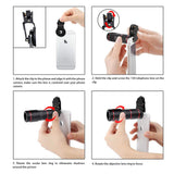Phone Camera Lens, Best Keiyi 15X iPhone Camera Telephoto Lens kit Double Regulation Lens Attachment with Tripod and Universal Clip Compatible with iPhone X/XS/XS Max/XR/8/7 Plus Samsung Android Phone