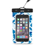 JOTO Universal Waterproof Pouch Cellphone Dry Bag Case for iPhone Xs Max XR XS X 8 7 6S Plus, Samsung Galaxy S9/S9 +/S8/S8 +/Note 8 6 5 4, Pixel 3 XL Pixel 3 2 HTC LG Sony Moto up to 6.0" -Blue Camo