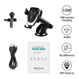 SANCEON Qi Wireless Car Charger Mount,10W Fast Charging Car Phone Holder Air Vent Dashboard Compatible with iPhone Xs/Xs Max/XR/X/ 8/8 Plus, Samsung Galaxy S10 /S10+/S9 /S9+/S8 /S8+