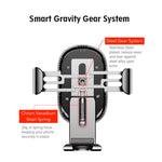 Acumen Wireless Car Charger Mount Car Charger Gravity Air Vent Phone Holder 7.5W Compatible with iPhone Xs XR/X/8/8 Plus, 10W with Galaxy Note 9 S9 S9 Plus Note 8 Car Charger Included (Black)