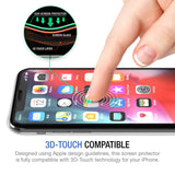 TETHYS Glass Screen Protector Designed for iPhone XR (6.1") [3-Pack] [Edge to Edge Coverage] Full Protection Durable Tempered Glass Apple iPhone XR w/ Guidance Frame Included (Pack of 3)
