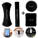 J.MOSUYA 4Pack Flourish Lama Multi Purpose Nano Gel Pads for Car Holder GPS Sticky Mat Cell Phone Wall Hold