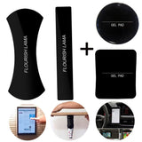 J.MOSUYA 4Pack Flourish Lama Multi Purpose Nano Gel Pads for Car Holder GPS Sticky Mat Cell Phone Wall Hold
