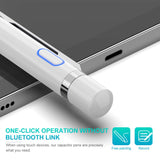 Stylus Pen for Touch Screen, XIRON Rechargeable 1.5mm Fine Tip Point Active Stylus Pen Smart Digital Pencil 2 in 1 Copper Tip & Mesh Tip with Anti-Fouling Glove Perfect for Drawing, Writing (White)