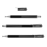 Mixoo Capacitive Stylus Pen,(Disc and Fiber Tip 2-in-1 Series),Fine Tip,High Sensitivity and Precision,Stylus for Ipad,Iphone and Other Touch Screens Devices, Black