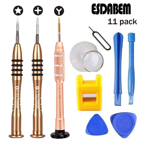 Esdabem Repair Tool Kit for iPhone 7 - Magnetic Premium Solid Screwdriver Set for Apple iPhone 7, iPhone 7Plus, iPhone 6Plus, iPhone 6S /6/5S/5/5C/4S/4/SE, iPod, iTouch (4 Pack)