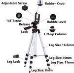 DIGIANT 50 Inch Aluminum Camera Phone Tripod+ Universal Tripod Smartphone Mount for Apple, iPhone Samsung and Other Brands Smartphones+Carrying Bag