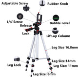 DIGIANT 50 Inch Aluminum Camera Phone Tripod+ Universal Tripod Smartphone Mount for Apple, iPhone Samsung and Other Brands Smartphones+Carrying Bag