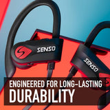 Bluetooth Headphones, Wireless Earbuds for Running, Noise Cancelling Headsets for Workout, Sports Earphones Bluetooth 5.0 with Mic, Best Beats Waterproof Cordless Sports Ear Buds for Gym Jogging