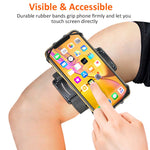 Matone Phone Armband, 180° Rotatable Phone Holder for Running, Compatible with iPhone XR/XS Max/X/8 Plus/7, Samsung Galaxy S10 Plus/S10/S10e/S9, Universal Highly Adjustable Running Arm Band