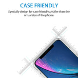 Marge Plus Compatible with iPhone Xr Screen Protector, 3 Packs（6.1 inch 0.25mm） Clear HD Tempered Glass Screen Protector Anti-Scratch 2.5 D Curved Edge with 99% Touch Accurate