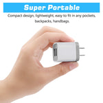 X-EDITION USB Wall Charger,4-Pack 2.1A Dual Port USB Cube Power Adapter Wall Charger Plug Charging Block Cube for Phone 8/7/6 Plus/X, Pad, Samsung Galaxy S5 S6 S7 Edge,LG, ZTE, HTC, Android (White)
