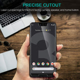 LK [3 Pack] Screen Protector for Google Pixel 3 XL, [Tempered Glass][Case Friendly] Double Defence Technology [Alignment Frame Easy Installation] with Lifetime Replacement Warranty