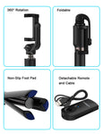 Yoozon Selfie Stick Bluetooth, Extendable Selfie Stick with Wireless Remote and Tripod Stand Selfie Stick for iPhone Xs MAX/XR/XS/X/8/8 Plus/7 Plus/Galaxy S9/S9 Plus/Note 8/S8/S8 Plus/More (Blue)