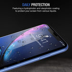 TETHYS Glass Screen Protector Designed for iPhone XR (6.1") [3-Pack] [Edge to Edge Coverage] Full Protection Durable Tempered Glass Apple iPhone XR w/ Guidance Frame Included (Pack of 3)