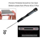 Precision Pentalobe Screwdriver Set P2 P5 P6 5-Point 5-Star 0.8 mm, 1.2 mm & 1.5 mm 3Pcs Pentalobe Screwdriver Bits Or Ts1 Ts4 Ts5 For Apple iPhone Macbook Pro, Air Retina Pentalobe Screwdriver