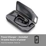 Plantronics Voyager 5200-UC Bluetooth Headset Bundle w/Bonus Wall Charger #206110-01-B | For Smartphones, PC, MAC using RingCentral Software or App