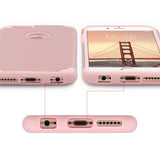 ULAK iPhone 6S Case, iPhone 6 Case, Slim Fit Dual Layer Soft Silicone & Hard Back Cover Bumper Protective Shock-Absorption & Skid-Proof Anti-Scratch Case for Apple iPhone 6 / 6S 4.7 inch- Rose Gold