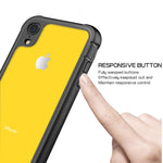 Justcool Designed for iPhone XR Case, Clear Full Body Heavy Duty Protection with Built-in Screen Protector Shockproof Rugged Cover Designed for iPhone XR Cases (2018) 6.1 Inch (Black/Gray+Clear)