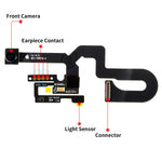 Afeax Compatible with iPhone Face Front Camera Flex Cable with Sensor Proximity Light and Microphone Flex Cable Replacement for iPhone 7 Plus 5.5inch