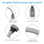 Rankie Micro USB Cable High Speed Data and Charging, Nylon Braided, 3-Pack 3FT