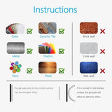 Sticky Fixate Gel Pads Anti-Slip Multi Function Magic Gel Pads Cell Phones Holder Stick to Car Office House Glass Mirrors Anywhere (4 Pack)