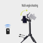 Portable 40 Inch Universal Selfie Stick, Selfie Stick Tripod with Wireless Remote, Extendable Mini Aluminum Alloy Handheld Monopod Phone Tripod Compatible with iPhone Samsung DSLR GoPro