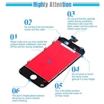 for iPhone 6 Screen Replacement - LCD Display 3D Touch Screen Digitizer Frame Full Assembly with Repair Tool Kits and Screen Protector (Black 4.7 Inch)