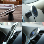Funxim Magnetic Wireless Car Charger W5, Air Vent and Dashboard Mount Holder Cradle Qi Standard Compatible with Any Qi Enabled Smartphone