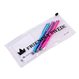 The Friendly Swede Replaceable Micro-Knit Tip Hybrid Stylus with Lanyards, Cloth and Replacement Tips (3 Pack) (Hot Pink + Light Blue + Purple)