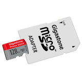 Gigastone 128GB Micro SD Card U1 C10 Class 10 UHS-I Micro SDXC Memory Card with MicroSD to SD Adapter High Speed Full HD Video Android Samsung Nintendo Dashcam Camera Canon Nikon GoPro DJI Drone