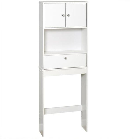 Organizador para baño zenna home, de madera, blanco., Zenith