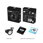 Updated VeeR Mini VR Goggles - Foldable Virtual Reality 3D Viewer Glasses with HD Lens for Android and iOS Smartphones, Black