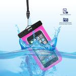 JOTO Universal Waterproof Pouch Cellphone Dry Bag Case for iPhone XS Max XR XS X 8 7 6S Plus, Samsung Galaxy S9/S9 +/S8/S8 +/Note 8 6 5 4, Pixel 3 XL Pixel 3 2 HTC LG Sony MOTO up to 6.0" – Magenta