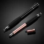 MEKO [2nd Gen] Universal Disc Stylus Pens, [2 in 1 Precision Series] for iPhone X/8/8plus iPad/iPad Pro/iPad Mini All Capacitive Touch Screens Bundle 6 Replacement Tips(2Pcs,Black/Rose Gold)