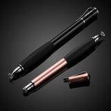 MEKO [2nd Gen] Universal Disc Stylus Pens, [2 in 1 Precision Series] for iPhone X/8/8plus iPad/iPad Pro/iPad Mini All Capacitive Touch Screens Bundle 6 Replacement Tips(2Pcs,Black/Rose Gold)