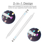 Stylus Pen, XIRON Active Stylus Pens for Touch Screens, 1.5mm Fine Point Smart Digital Pencil Compatible iPad and Most Tablet with Anti-Fouling Glove, Good for Drawing and Writing on iPad, White