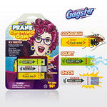 Gag Chewing Gum 3-in-1 Prank Toys Set - Shocking, Water Squirt and Cockroach Snapping Gum Packs - Make Your Friends Laugh and Prank Office Co-Workers - Practical Joke Trick Toy Gift