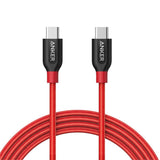 Anker PowerLine+ C to C 2.0 cable (6ft), High Durability, for USB Type-C Devices Including Samsung Galaxy Note 8 S8 S8+ S9, iPad Pro 2018, Google Pixel, Nexus 6P, Huawei Matebook, MacBook and More