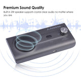 Avantree CK11 New Bluetooth Hands Free Car Kit, Connects with Siri & Google Assistant, Auto On Off, Wireless in Car Handsfree Speakerphone, 2W Powerful Speaker, Dual Link Connectivity & Visor Clip