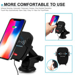 Wireless Car Charger with Automatic Sensor, Qi 10W Fast Wireless Charger Car Mount & Holder Compatible for Samsung Galaxy Note 9 S9/S9 Plus,7.5W for iPhone X/Xs/XS Max/XR/8/8 Plus All Qi-Enabled Phone