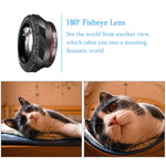 Phone Camera Lens, KNGUVTH 5 in 1 Cell Phone Lens Kit - 12X Zoom Telephoto Lens + Fisheye Lens + Super Wide Angle Lens+ Macro Lens (2 Lens) Compatible with iPhone X XS Max XR/8/7/6/6s Samsung Andriod