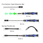 Precision Screwdriver Set with 56 Magnetic Driver Kits,64 in 1 Screwdriver Tool Set with Flexible Shaft,Openers, for Professional Fixing PS4/Computer/Smartphone/Laptops/Xbox/Tablets/Camera/Toy