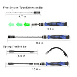 Precision Screwdriver Set with 56 Magnetic Driver Kits,64 in 1 Screwdriver Tool Set with Flexible Shaft,Openers, for Professional Fixing PS4/Computer/Smartphone/Laptops/Xbox/Tablets/Camera/Toy