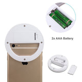 Whellen l184 Selfie Ring Light with 36 LED Bulbs, Flash Lamp Clip Ring Lights Fill-in Lighting Portable for Phone/Tablet/iPad/Laptop Camera - White