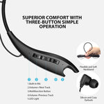Mpow Upgraded Jaws Gen5 Bluetooth Headphones V5.0 Bluetooth Neckband Headset, 18H Playtime, Call Vibrate & CVC 6.0 Noise Cancelling Mic, Magnetic Earbuds, Wireless Neckband Headphones.