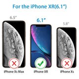 Marge Plus Compatible with iPhone Xr Screen Protector, 3 Packs（6.1 inch 0.25mm） Clear HD Tempered Glass Screen Protector Anti-Scratch 2.5 D Curved Edge with 99% Touch Accurate