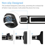 Galaxy S10+/S9+/S8+ Armband, JEMACHE Gym Run Workout Arm Band Case for Samsung Galaxy S10 Plus/S9 Plus/S8 Plus with Card Holder Pouch (Black)