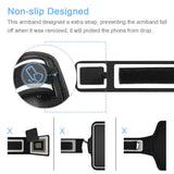 Galaxy S10+/S9+/S8+ Armband, JEMACHE Gym Run Workout Arm Band Case for Samsung Galaxy S10 Plus/S9 Plus/S8 Plus with Card Holder Pouch (Black)